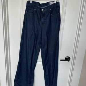 GAP Women's Dark Denim Wide Leg Jeans